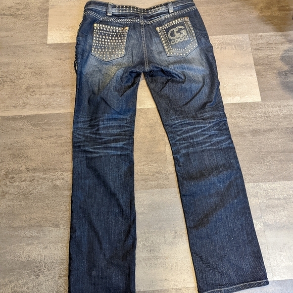COOGI Y2K Distress Studded Jeans ... Size 17/18 - Picture 3 of 9